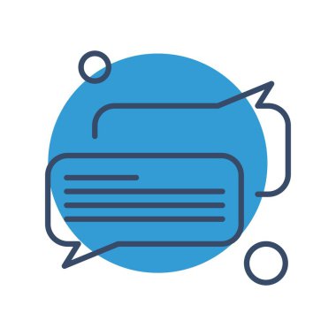 Konuşma balonu vektör çizimi 