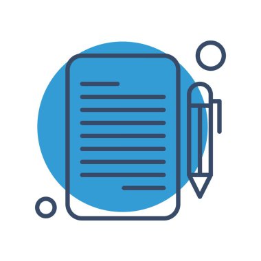 Ofis simgesi vektör illüstrasyonu