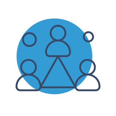 Ofis simgesi vektör illüstrasyonu