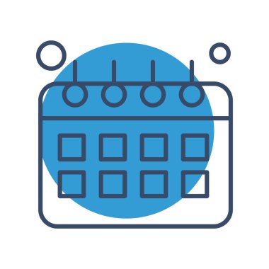 Vektör Takvim Simgesi, illüstrasyon   