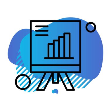 Ofis simgesi vektör illüstrasyonu