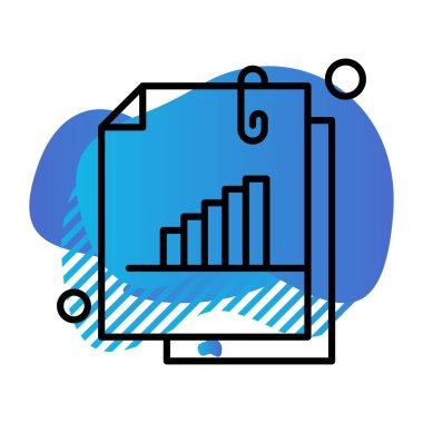 Belgenin vektör illüstrasyonu, basit simge tasarımı