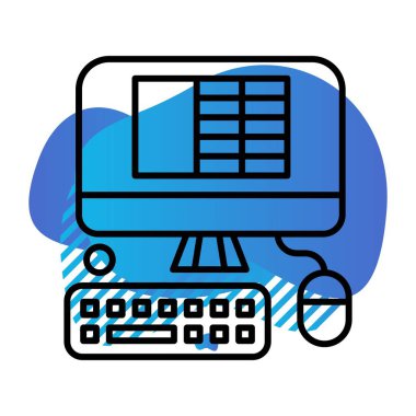  Vektör Bilgisayar Ağı Simgesi