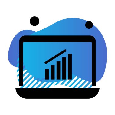  dizüstü bilgisayar simgesi, vektör illüstrasyonu