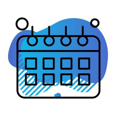 Vektör Takvim Simgesi, illüstrasyon  