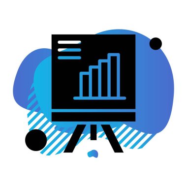 Ofis simgesi vektör illüstrasyonu