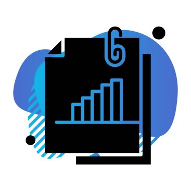 Belgenin vektör illüstrasyonu, basit simge tasarımı