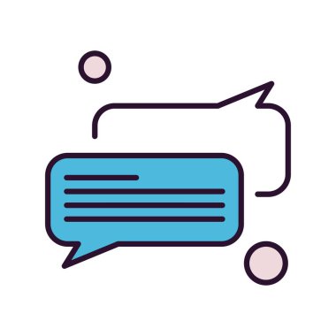 Konuşma balonu vektör çizimi 