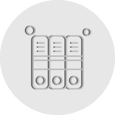 Ofis simgesi vektör illüstrasyonu