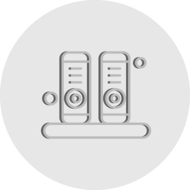 Ofis simgesi vektör illüstrasyonu