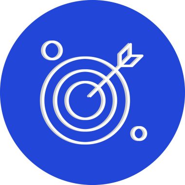  hedef simge, vektör illüstrasyonu