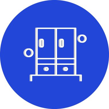 Ofis simgesi vektör illüstrasyonu