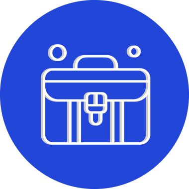  evrak çantası simgesi, vektör illüstrasyonu 