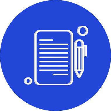 belge simgesi, vektör çizimi