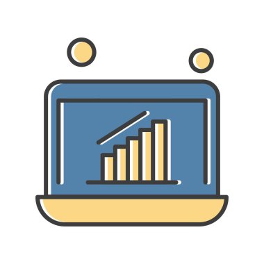 dizüstü bilgisayar simgesi, vektör illüstrasyonu