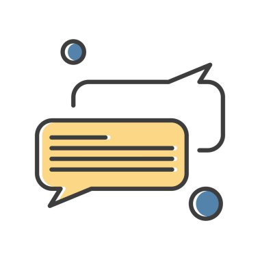 Konuşma balonu vektör çizimi 