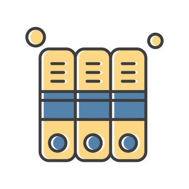 Ofis malzemelerinin vektör illüstrasyonu 