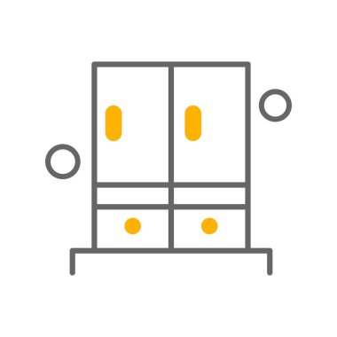 Ofis malzemelerinin vektör illüstrasyonu 