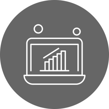 dizüstü bilgisayar simgesi, vektör illüstrasyonu