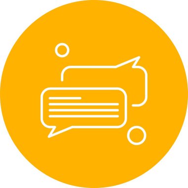 Konuşma balonu vektör çizimi 