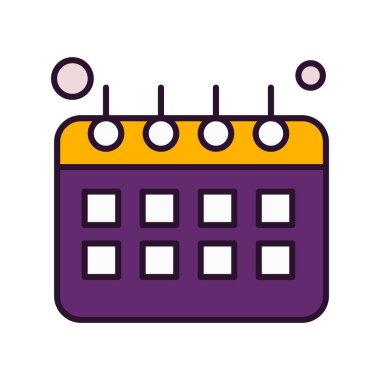 Vektör Takvim Simgesi, illüstrasyon  