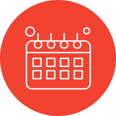 Vektör Takvim Simgesi, illüstrasyon   