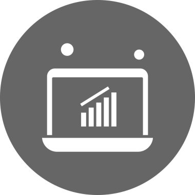 dizüstü bilgisayar simgesi, vektör illüstrasyonu