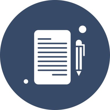 Belgenin vektör illüstrasyonu, basit simge tasarımı