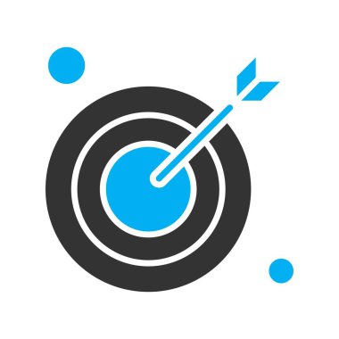  hedef simge, vektör illüstrasyonu