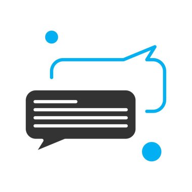 Konuşma balonu vektör çizimi 