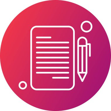 Belgenin vektör illüstrasyonu, basit simge tasarımı