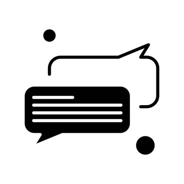 Konuşma balonu vektör çizimi 