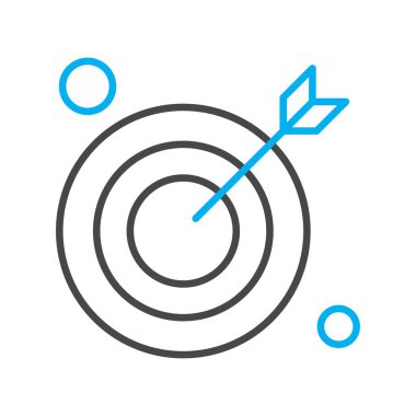  hedef simge, vektör illüstrasyonu