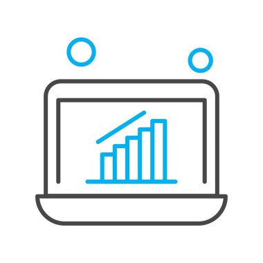 dizüstü bilgisayar simgesi, vektör illüstrasyonu