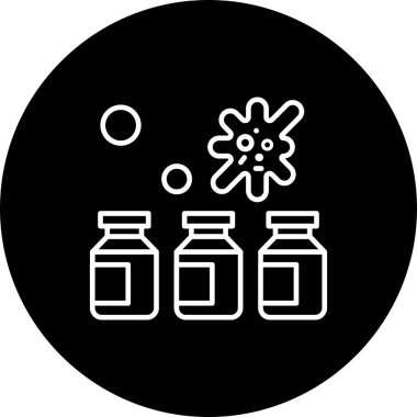 Coronavirus simgesi konsepti, vektör illüstrasyonu 