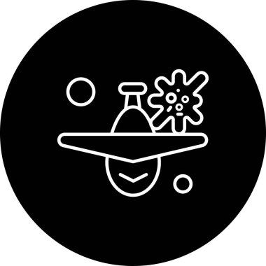 Vektör düzlemi simgesi, basit web illüstrasyonu