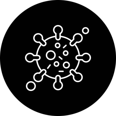 Virüs Simgesi, vektör illüstrasyonu