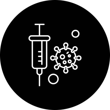 Vektör korona virüsü, covid-19 Simgesi, vektör illüstrasyonu