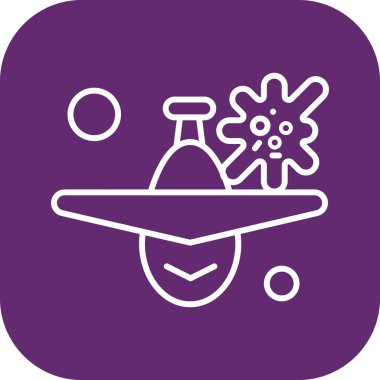 Vektör korona virüsü, covid-19 Simgesi, vektör illüstrasyonu