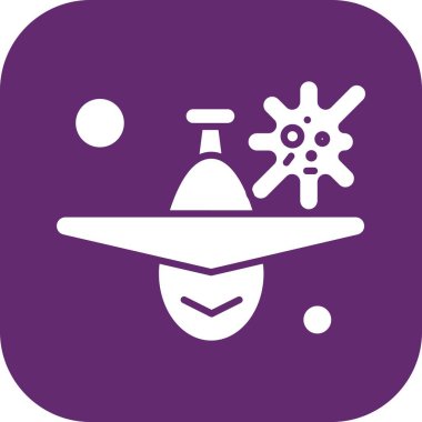 Vektör korona virüsü, covid-19 Simgesi, vektör illüstrasyonu