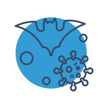 covid 19 Simgesi, Vektör illüstrasyonu  