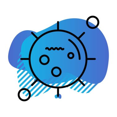 Coronavirus Simgesi, Vektör İllüstrasyonu