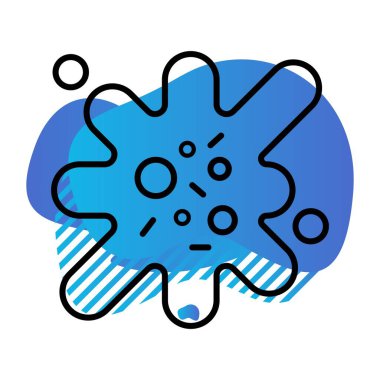 Coronavirus Simgesi, Vektör İllüstrasyonu