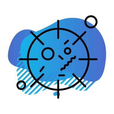 Coronavirus Simgesi, Vektör İllüstrasyonu