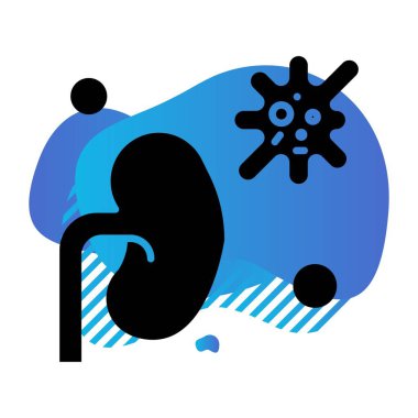 Vektör korona virüsü, covid-19 Simgesi, vektör illüstrasyonu