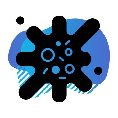 Coronavirus Simgesi, Vektör İllüstrasyonu