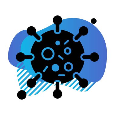 Virüs Simgesi, vektör illüstrasyonu