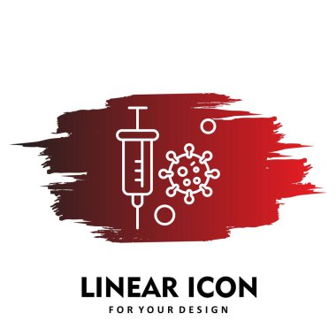 Vektör korona virüsü, covid-19 Simgesi, vektör illüstrasyonu