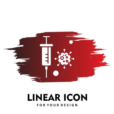 Vektör korona virüsü, covid-19 Simgesi, vektör illüstrasyonu