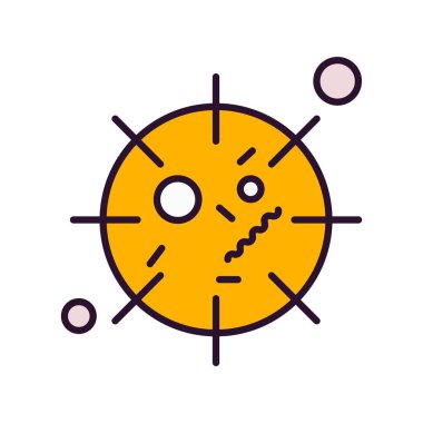 Coronavirus Simgesi, Vektör İllüstrasyonu